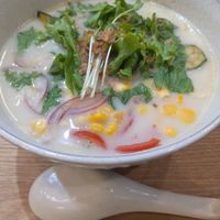 Potage ramen  at SOJO Esperanto-Vegana Kafejo in Tokyo