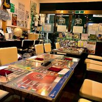 Restaurant interior - elcectic, cozy and comfortable. at SOJO Esperanto-Vegana Kafejo in Tokyo