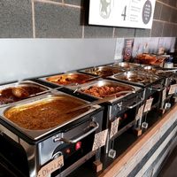 Selection of hot meals at Natural Bar & Kitchen in Birmingham