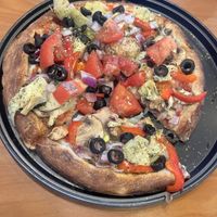 The veggie made vegan  at BRK Pizza in Naples