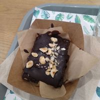 Brownie gluten-free at Khambú Quart in Valencia