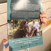 They have fliers about animal sanctuaries inside 💗  at Khambú Quart in Valencia