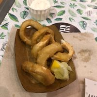Calamari rings at Khambú Quart in Valencia