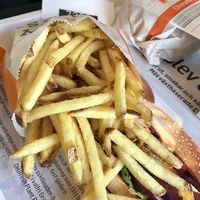 A large side of fries at MAX - Hamngatan in Stockholm