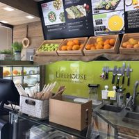 The counter  at Lifehouse Bistro in Prague