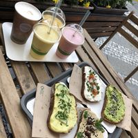 Our breakfast/lunch at Lifehouse Bistro in Prague