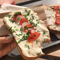 homemade bread at Lifehouse Bistro in Prague