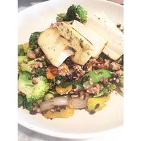 Vegan Forbidden Rice Bowl w/ Organic Non-GMO Tofu at Flower Child in Del Mar