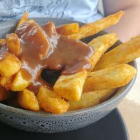 Loaded chips with gravy at MooFree Burgers  in Maroochydore