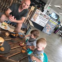 Nuggets, onion rings and burgers 🍔 Holiday happiness right there! at MooFree Burgers  in Maroochydore