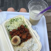 Selection of vegan meals and smoothies/juices. Seats available outside. at Mini Mini Street Food in Pula