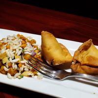 Chana Masala and Samosa at Spice Club Indian Grill in Fort Myers