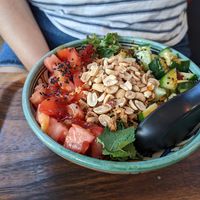 Momo salad at Mo Mo - Saint-Gilles in Brussels