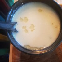 Soup of the day. Not sur exactly what is was 🤣 at Mo Mo - Saint-Gilles in Brussels