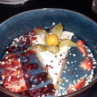 Vegan cheesecake at Sushi Plaza in Tallinn
