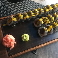 Haruno and Yakeyama vegan sushi rolls at Sushi Plaza in Tallinn