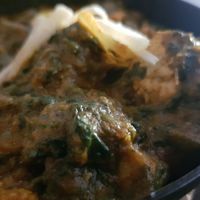 Paalak panir with tofu. Yum yum! at Masala Masala - Odengatan in Stockholm