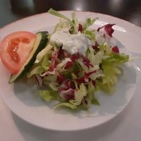 Free salad with every order - ask for vegan dressing at Masala Masala - Odengatan in Stockholm