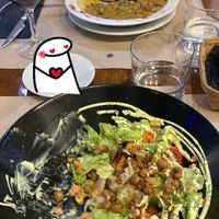 Ensalada de otoño y potaje de alubia carilla at Black Salad in Vitoria Gasteiz