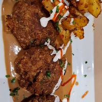 Hamburguesa de seitàn at Black Salad in Vitoria Gasteiz