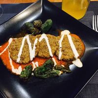 hamburguesas de arroz y lentejas at Black Salad in Vitoria Gasteiz