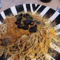 Espaguetis al pesto rosso at Black Salad in Vitoria Gasteiz