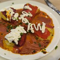 Pimientos rellenos de "bacalao" at Black Salad in Vitoria Gasteiz
