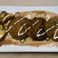 Hamburguesas de seitán  at Black Salad in Vitoria Gasteiz