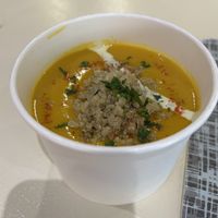 Crema de calabaza (la tomé para llevar) (2)  at Black Salad in Vitoria Gasteiz