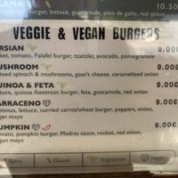 Veggie & Vegan Burgers at Gourmet Burger Room in Marbella
