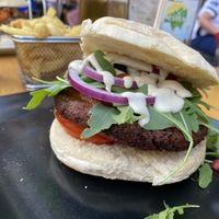 Pumpkin Burger  at Gourmet Burger Room in Marbella