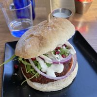 Vegan burger 🍔  at Gourmet Burger Room in Marbella