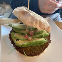 Falafel burger.  at Gourmet Burger Room in Marbella