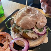 La pumpkin burger   at Gourmet Burger Room in Marbella