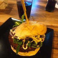 Pumpkin vegan burguer at Gourmet Burger Room in Marbella