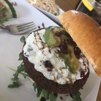 Falafel Burger with coleslaw  at Gourmet Burger Room in Marbella