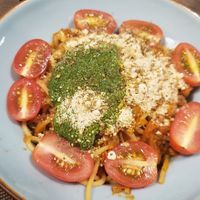 Spinach Pasta Bolognese at The Veg - Organic Vego and Tea in Hanoi