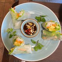 Fruit rolls (Summer rolls)  at The Veg - Organic Vego and Tea in Hanoi
