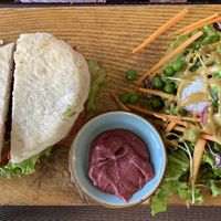 Red bean panini  at The Veg - Organic Vego and Tea in Hanoi