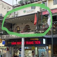 Restaurant on 2nd floor, above Optician  at The Veg - Organic Vego and Tea in Hanoi