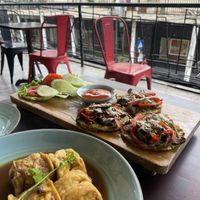 Tofu and pizzas   at The Veg - Organic Vego and Tea in Hanoi