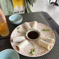 Fresh spring rolls  at The Veg - Organic Vego and Tea in Hanoi