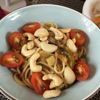 Spaghetti garlic   at The Veg - Organic Vego and Tea in Hanoi