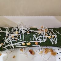 Banana matcha crepe at The Veg - Organic Vego and Tea in Hanoi