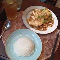 Mapo tofu (a bit confusing because it's not spicy but still good) at The Veg - Organic Vego and Tea in Hanoi