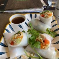 Fresh spring rolls  at The Veg - Organic Vego and Tea in Hanoi