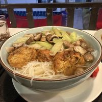 Pho with vegetable patties   at The Veg - Organic Vego and Tea in Hanoi