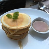 banana pancakes at The Veg - Organic Vego and Tea in Hanoi