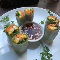 fruit spring rolls at The Veg - Organic Vego and Tea in Hanoi