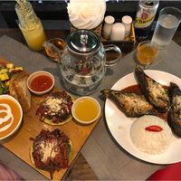 Combo and eggplant  at The Veg - Organic Vego and Tea in Hanoi